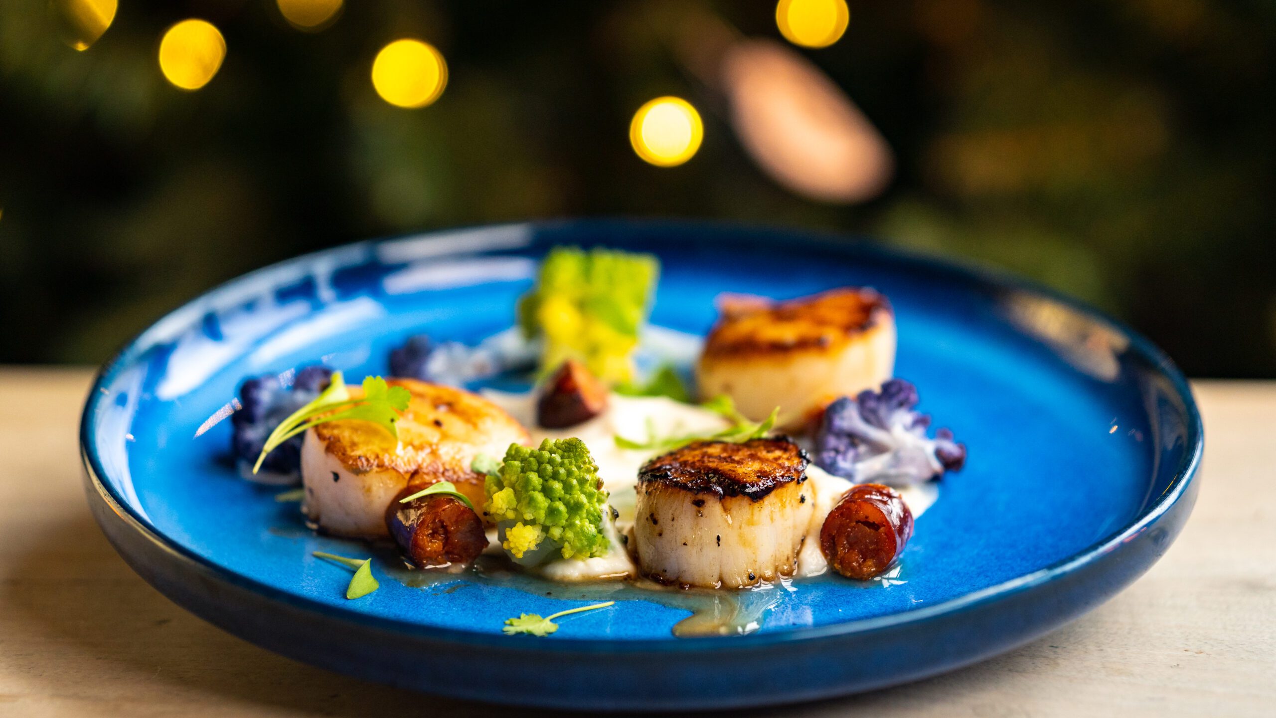 scallops christmas menu item for elite pubs