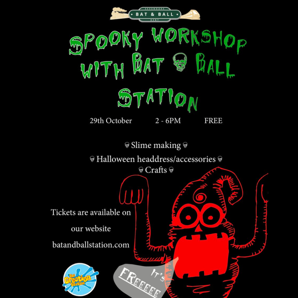 spooky workshop at bat and ball station sevenoaks halloween
