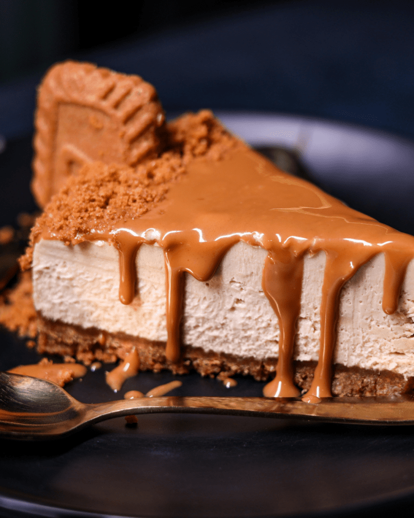 vegan biscoff cheesecake