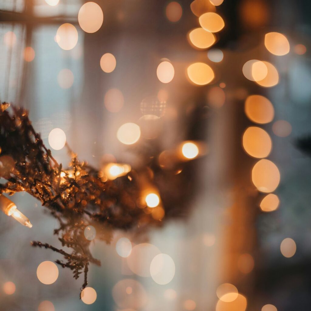 festive lights decorating for the christmas period